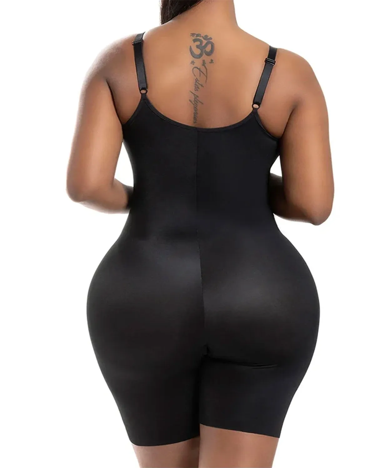 Daily Use Comfy Tummy Control Shapewear Bodysuit Mid Thigh With Built-In Bra