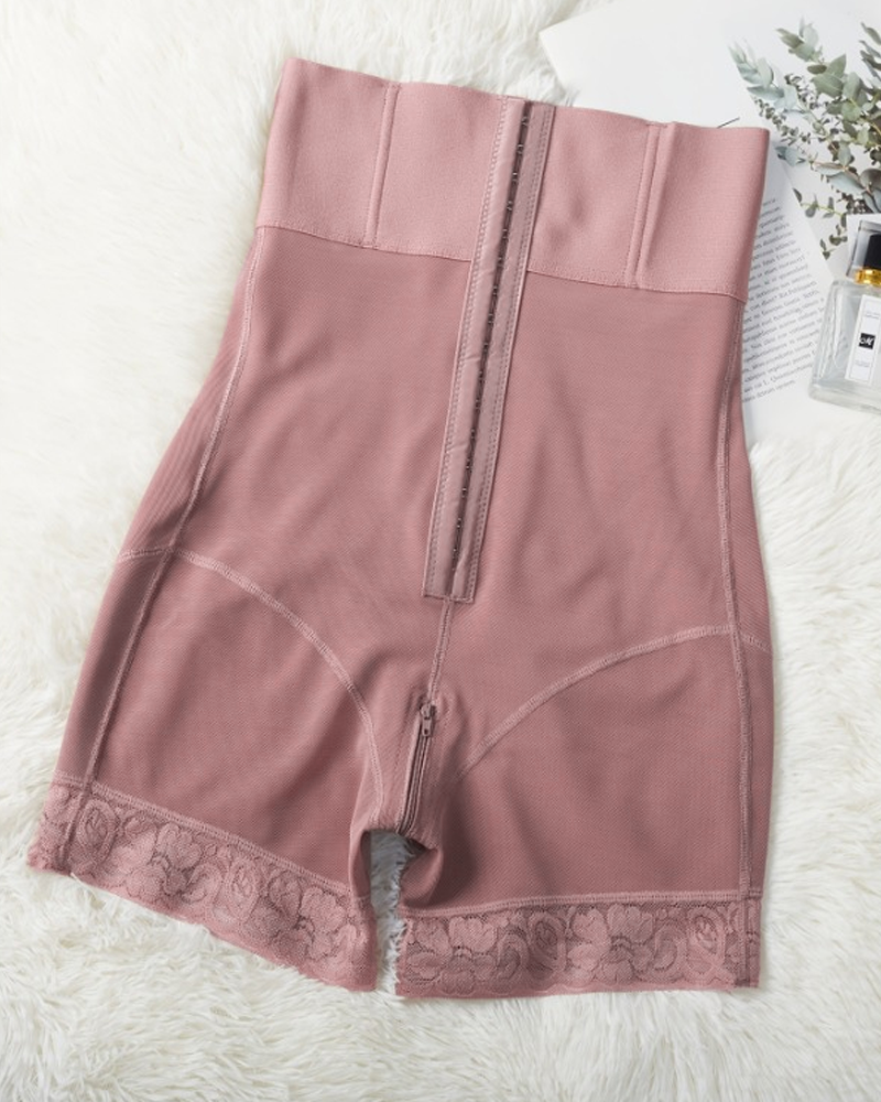 High Waisted Closed Loop Tummy Control Hip Lifting Shaping Shorts