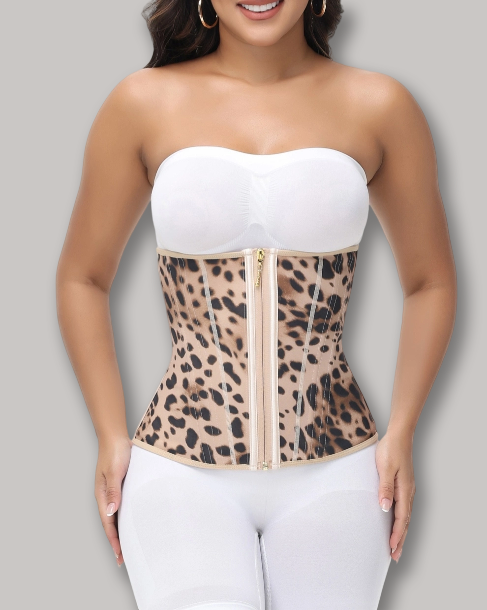 Zip & Breasted Body Shaper Tank Top-Curvy-Faja