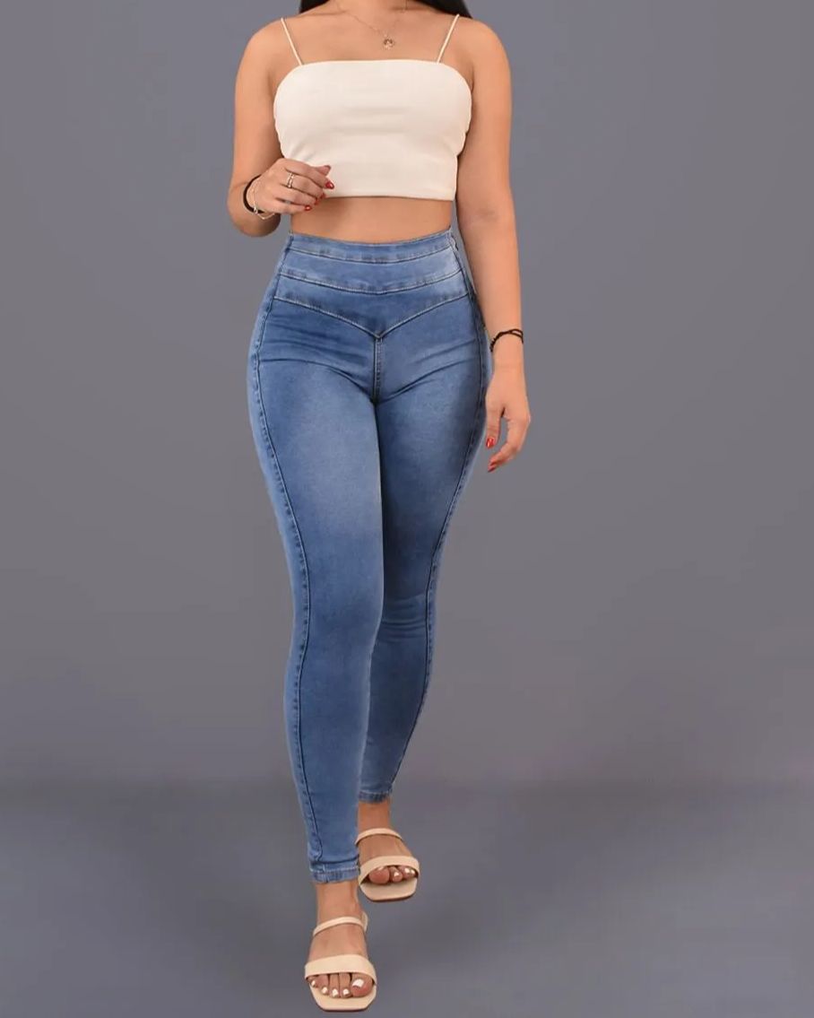 Side Zipper Skinny Jeans (Pre-Sale)