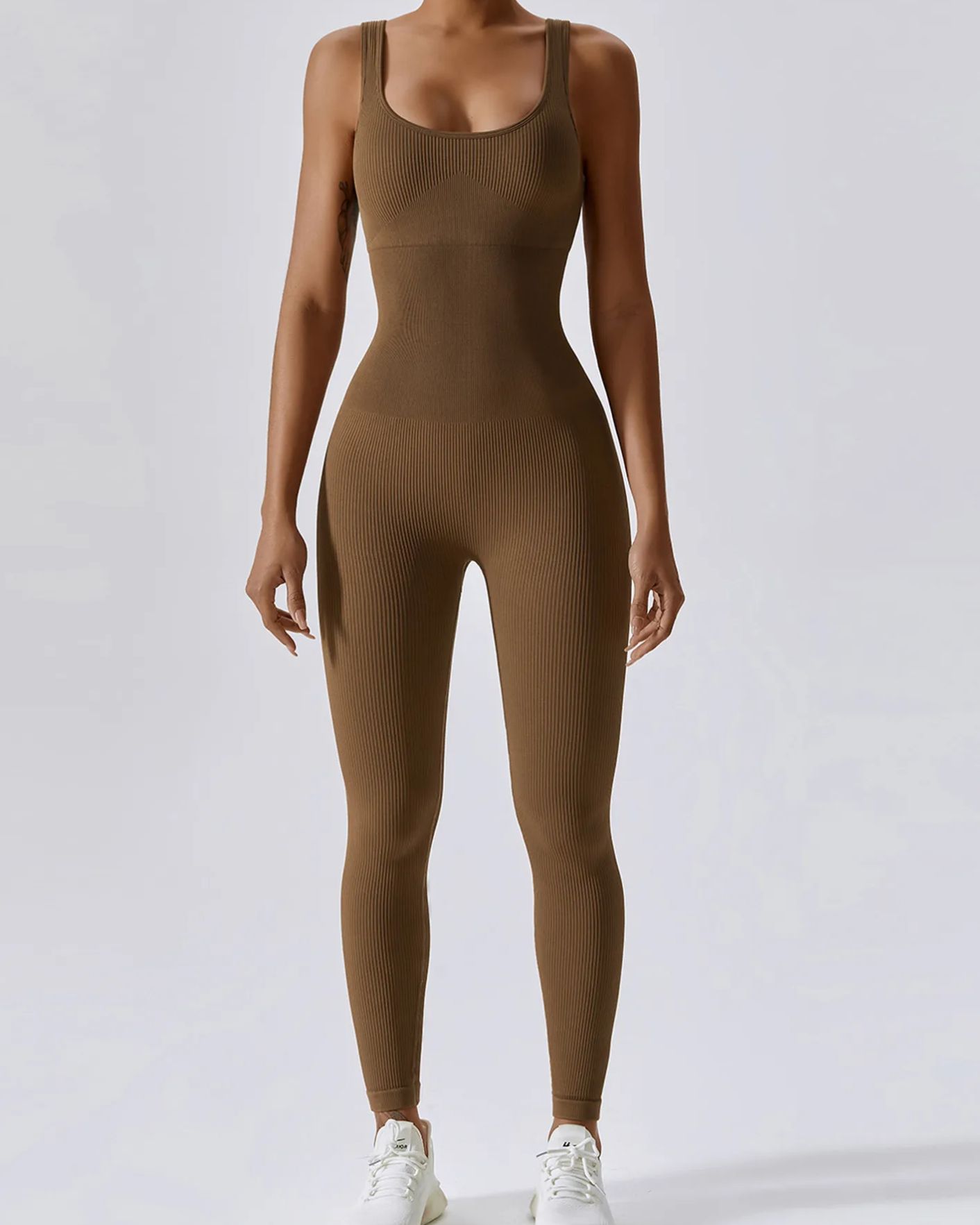 Slim-Fit Stretch Jumpsuit With Seamless Tummy Tuck