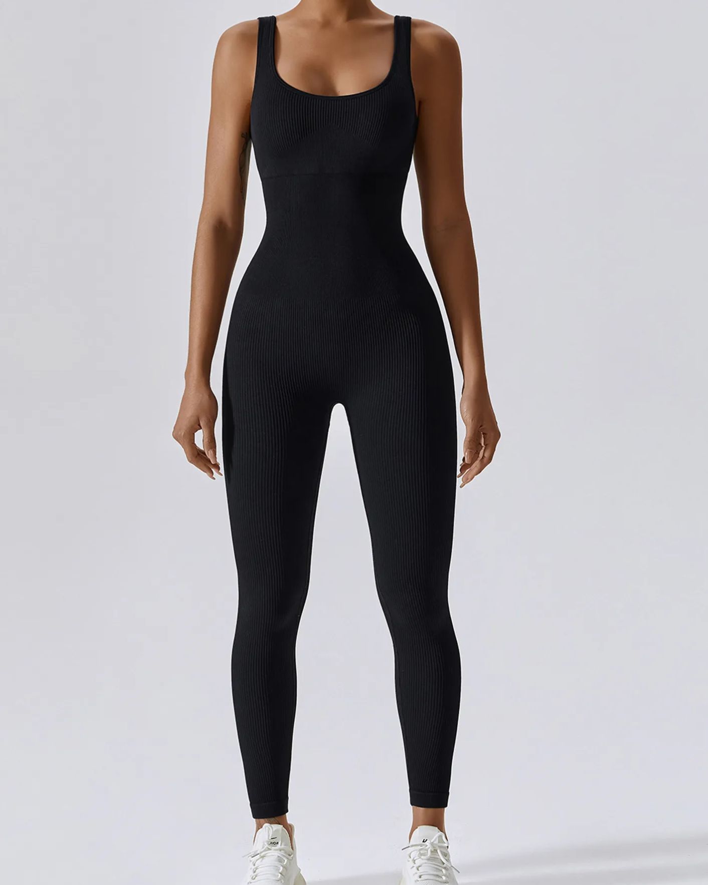 Slim-Fit Stretch Jumpsuit With Seamless Tummy Tuck