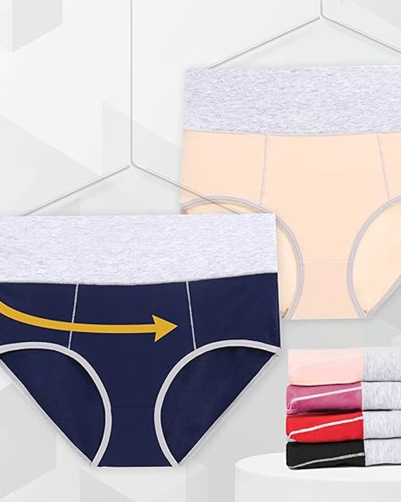 High Waist Cotton Crotch Sports Briefs