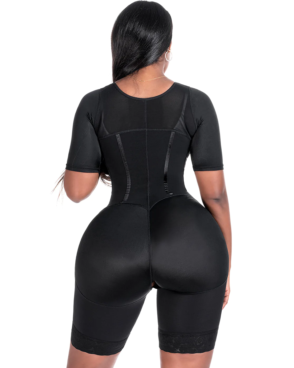Shapewear for Women Tummy Control Fajas Waist Trainer Bodysuits Butt Lifter Upper Arm Compression Shaper-Curvy-Faja