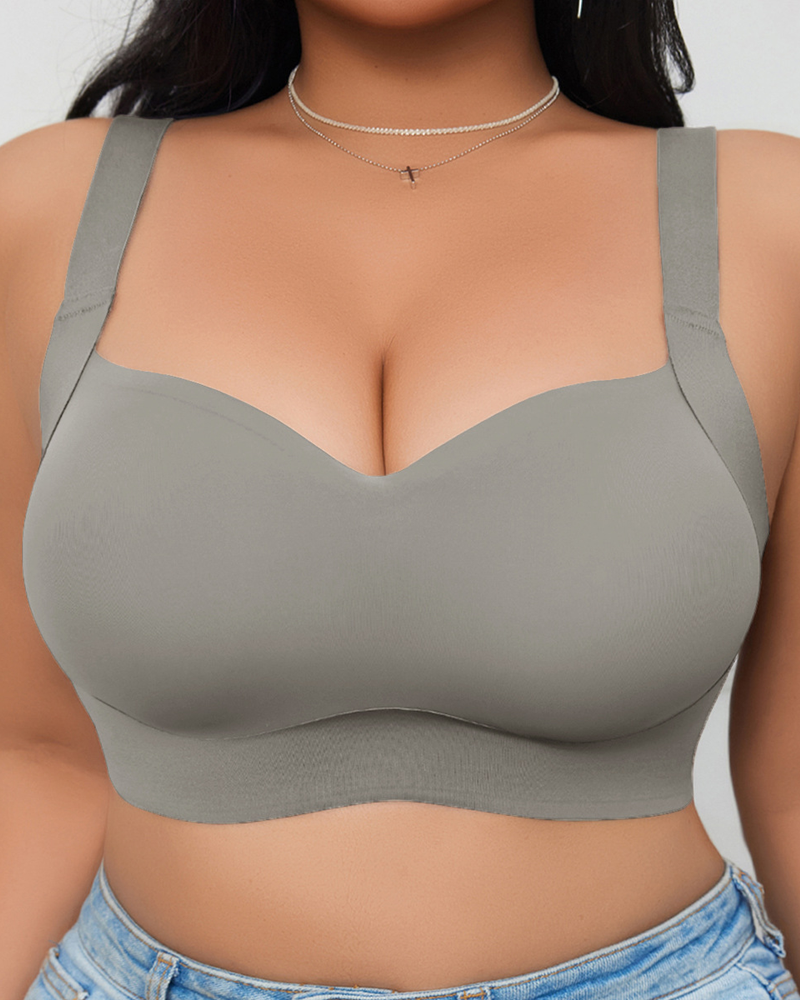 Plus-Size Seamless Push-Up Bra To Prevent Sagging