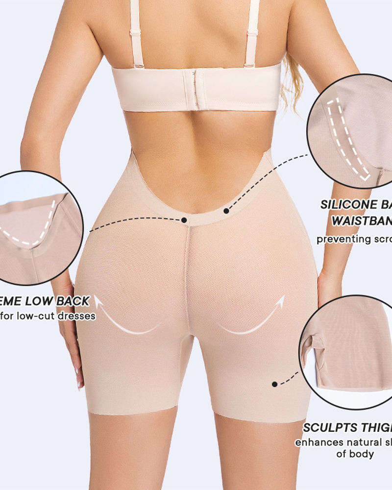 Thin High-Waisted Hip-Lifting Shorts Tight-Fitting Postpartum Shaping Waist-Cinching Safety Pants