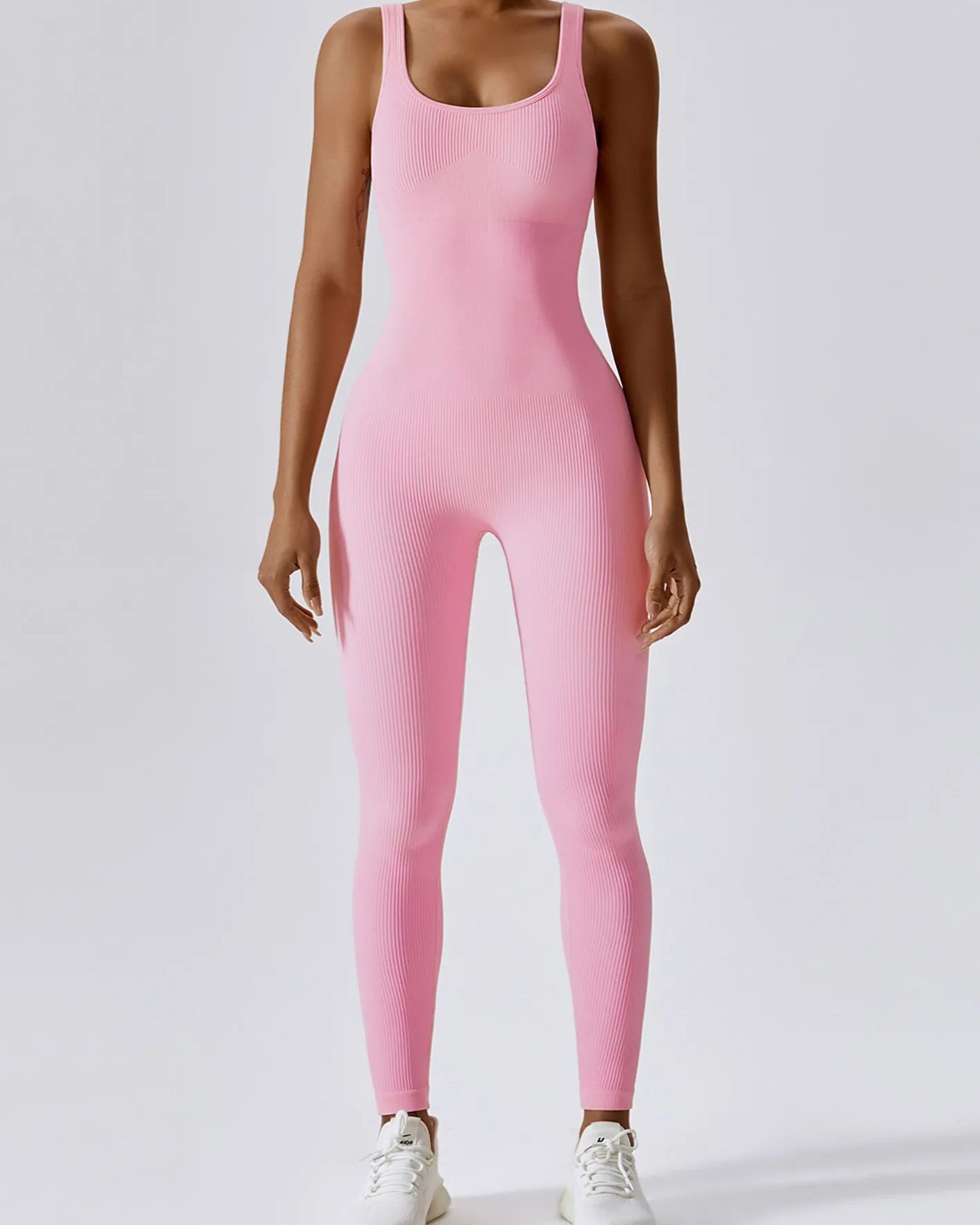 Slim-Fit Stretch Jumpsuit With Seamless Tummy Tuck