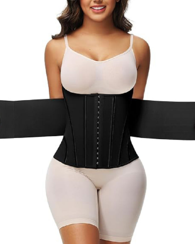 Waist Trainer for Women Tummy Control Workout Girdle Corset Waist Cincher-Curvy-Faja