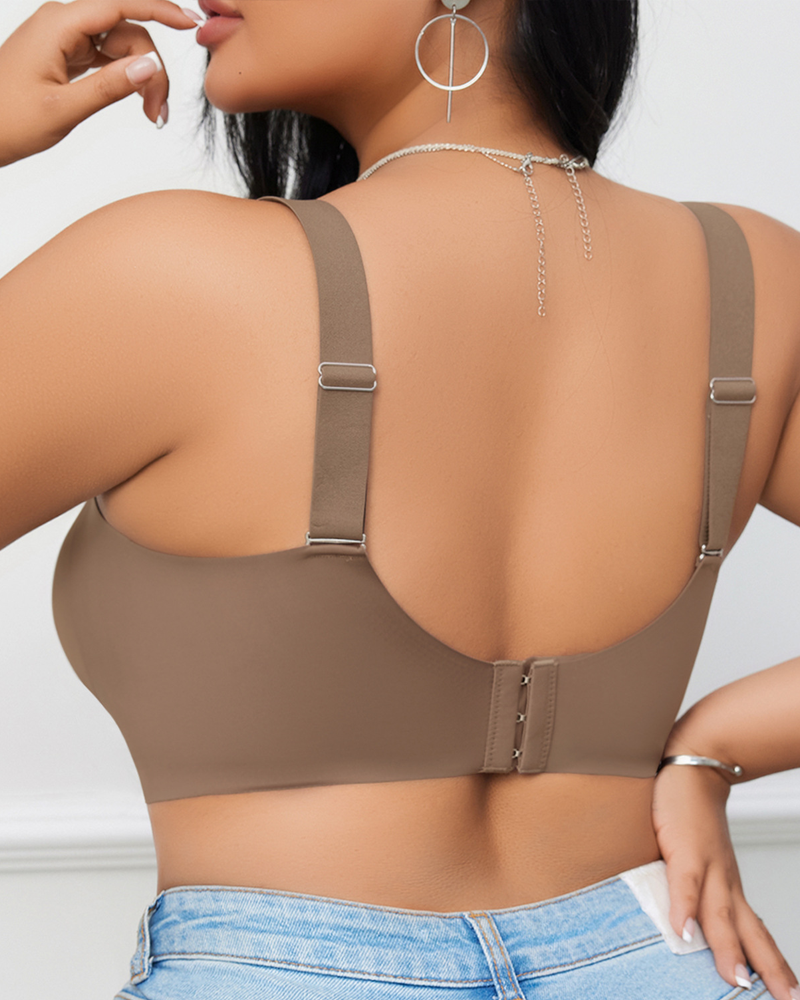 Plus-Size Seamless Push-Up Bra To Prevent Sagging