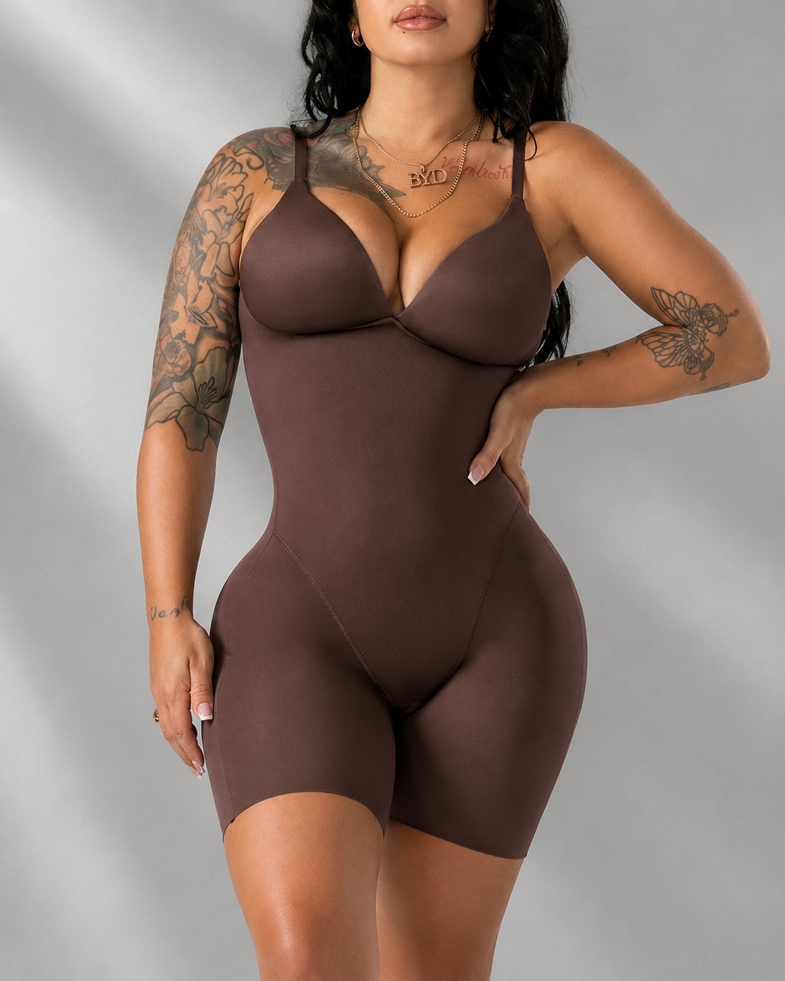 Seamless Shaping Bodysuit with Wire-Free Cups, Tummy & Butt Lift
