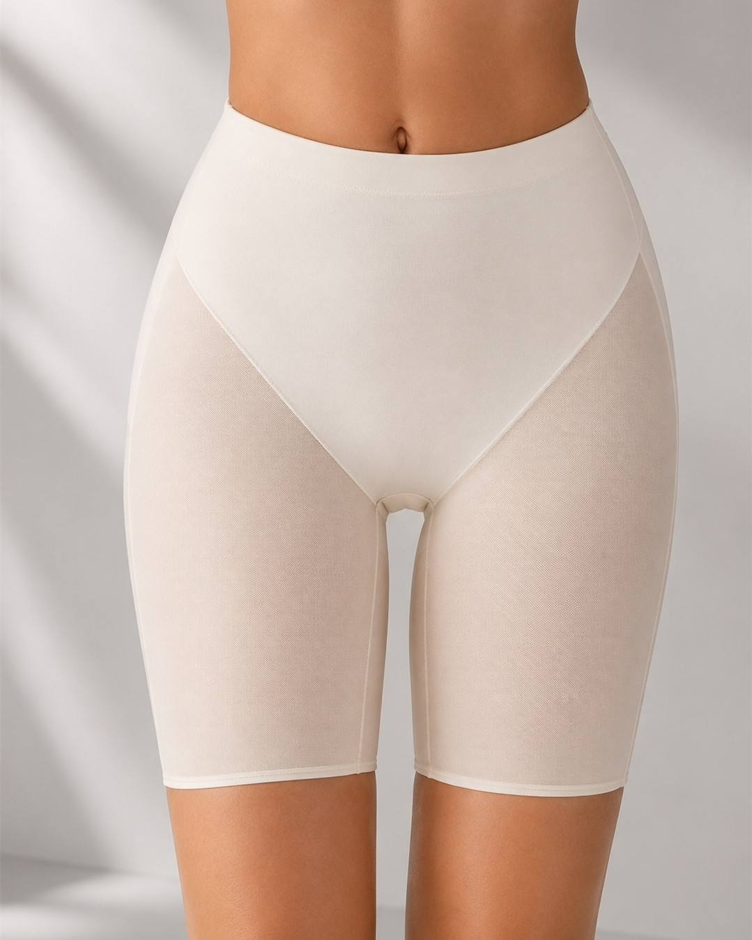 High Waist Mesh Butt Lifter Compression Shaper Shorts