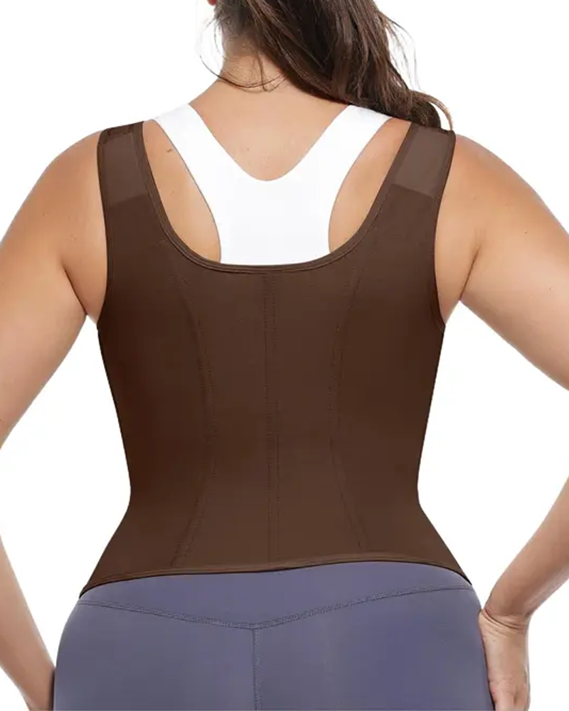 Tummy Control Body Shaping Latex Vest (Pre-Sale)