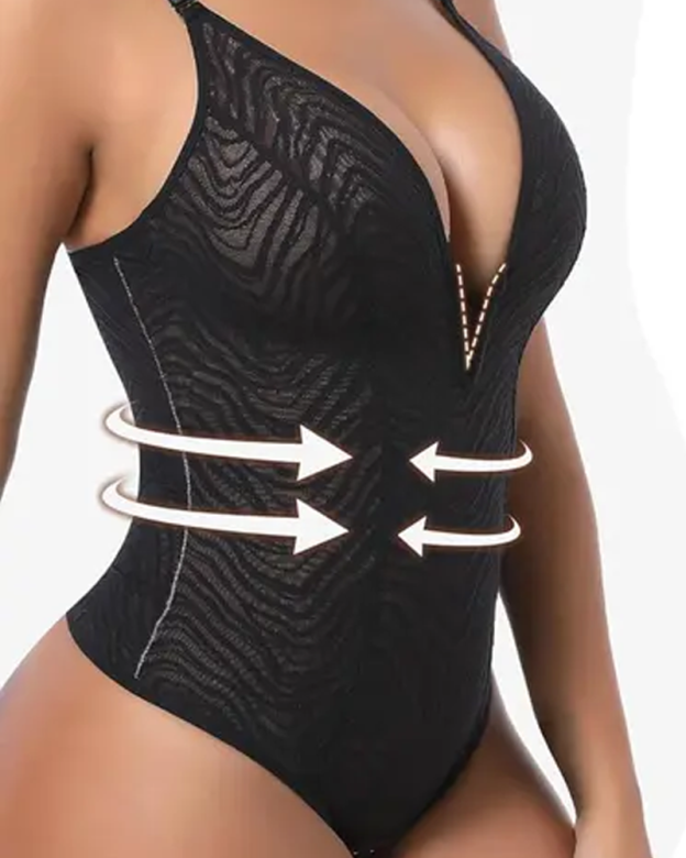 Lace Deep V Shapewear Bodysuit（Pre-Sale）