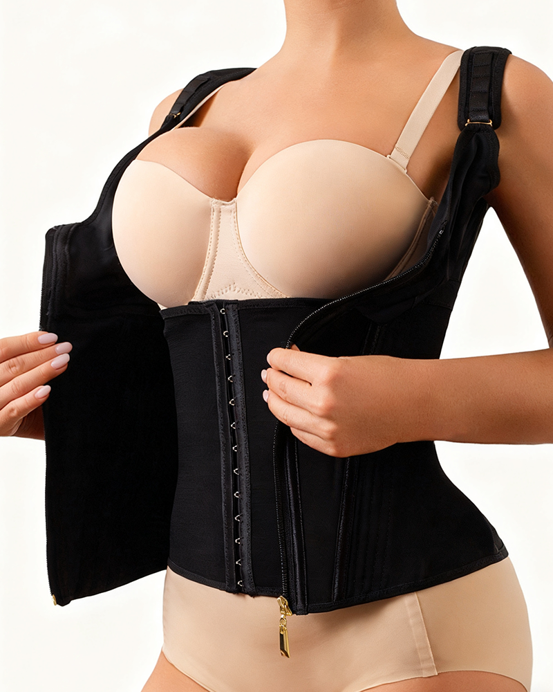 Vest-Style Tummy-Controlling Body Shaper-Curvy-Faja