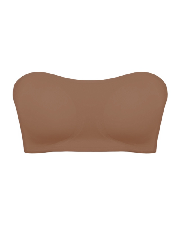 Strapless Cross Side-Closure Bra