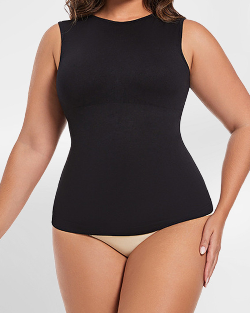 Seamless Waist-Hugging Body-Shaping Sleeveless Vest-Curvy-Faja
