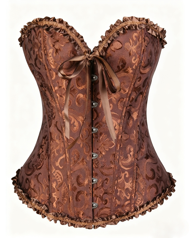 Lace-Up Waist Shaping Corset-Curvy-Faja