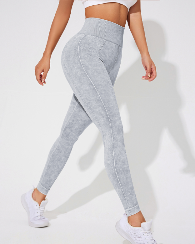 Women's High-Waisted Seamless Leggings-Curvy-Faja