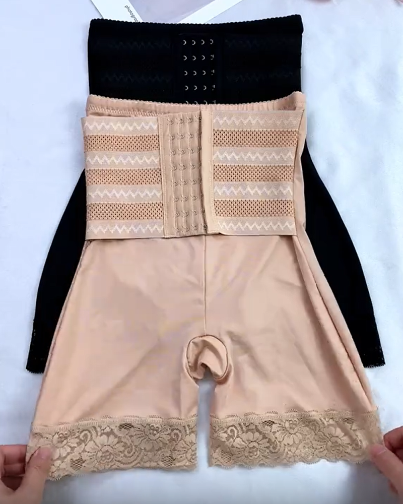 High Waist Adjustable Waist Shaping Tummy Control Butt Lifting Shorts(Pre-Sale)