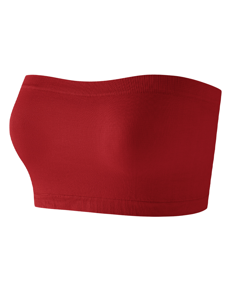 Casual Comfortable Strapless Seamless Breathable Bandeau Top-Curvy-Faja