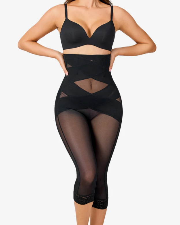 Curvy-faja Air Mesh Thigh Slimmer Pants-Curvy-Faja