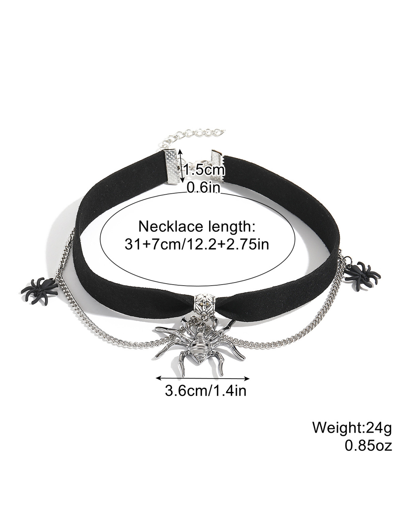 Halloween goth necklace