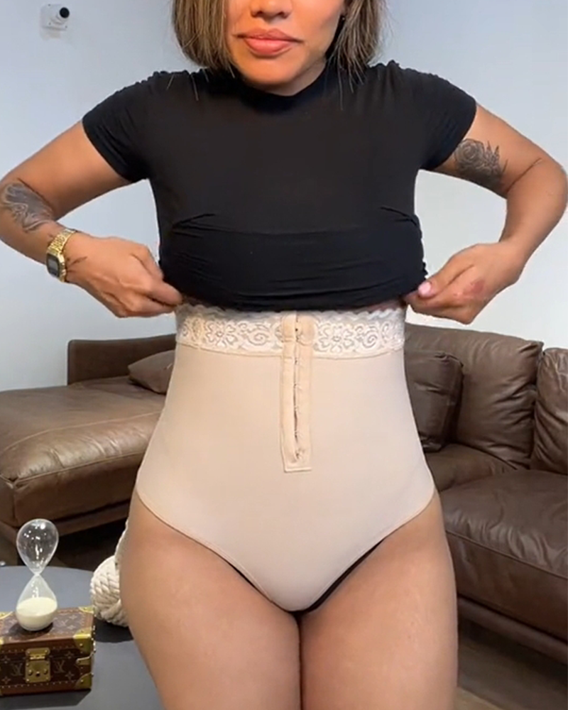 Women Tummy Control Shapewear Panties High Waisted Seamless Body Shaper with Hooks&Eyes