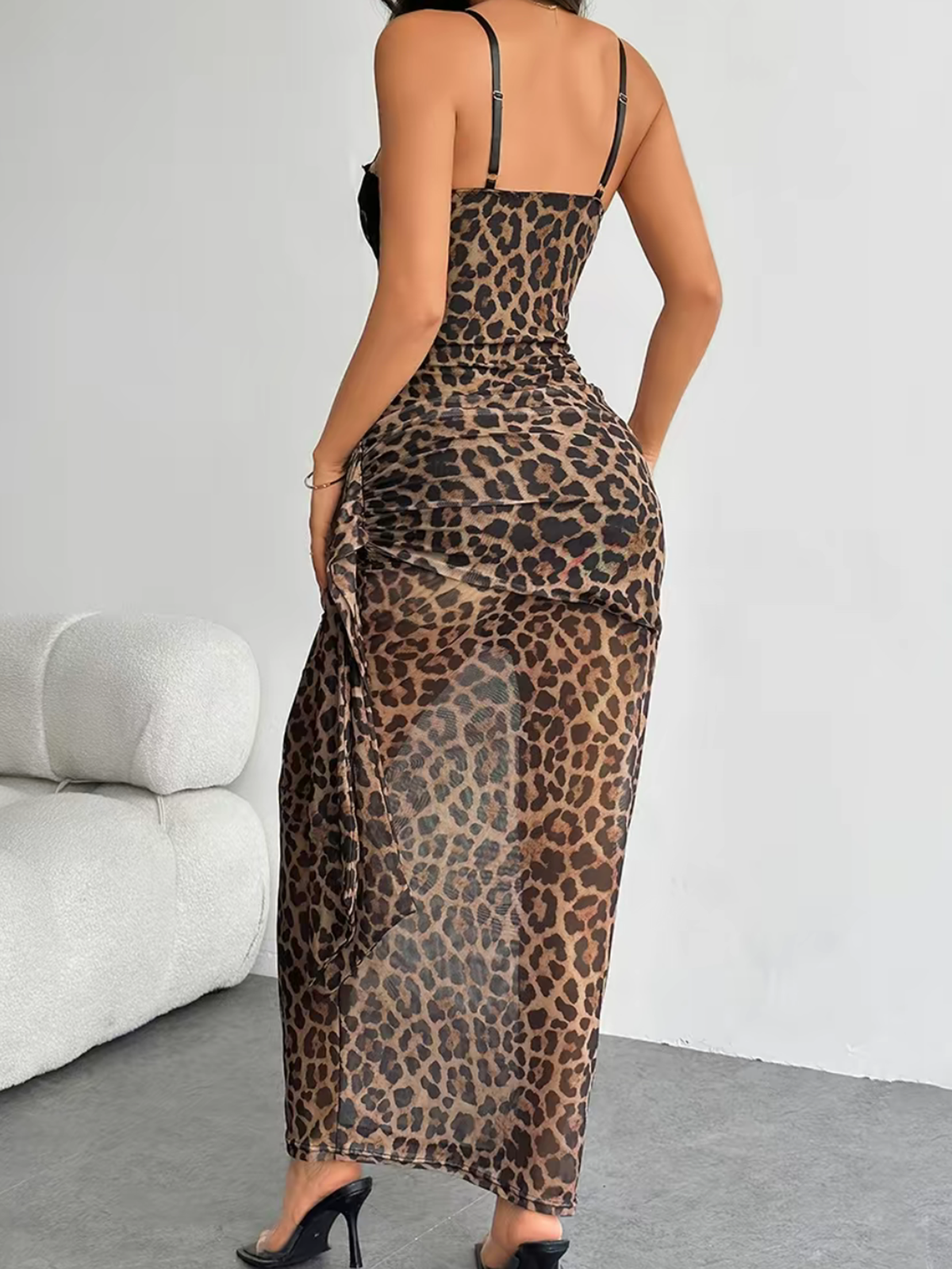 Tummy Control Leopard Print Dress（Pre-Sale）