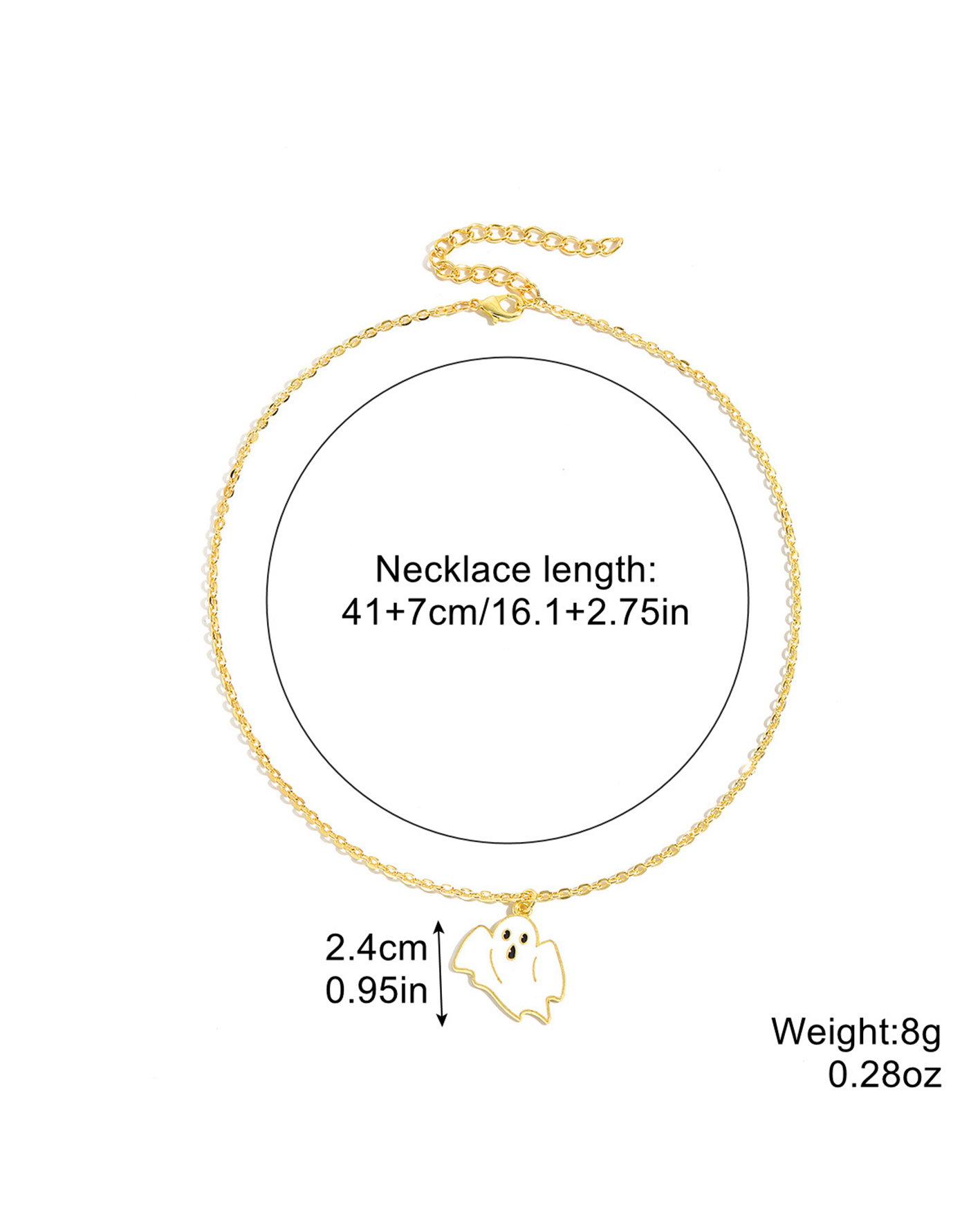 Halloween goth necklace