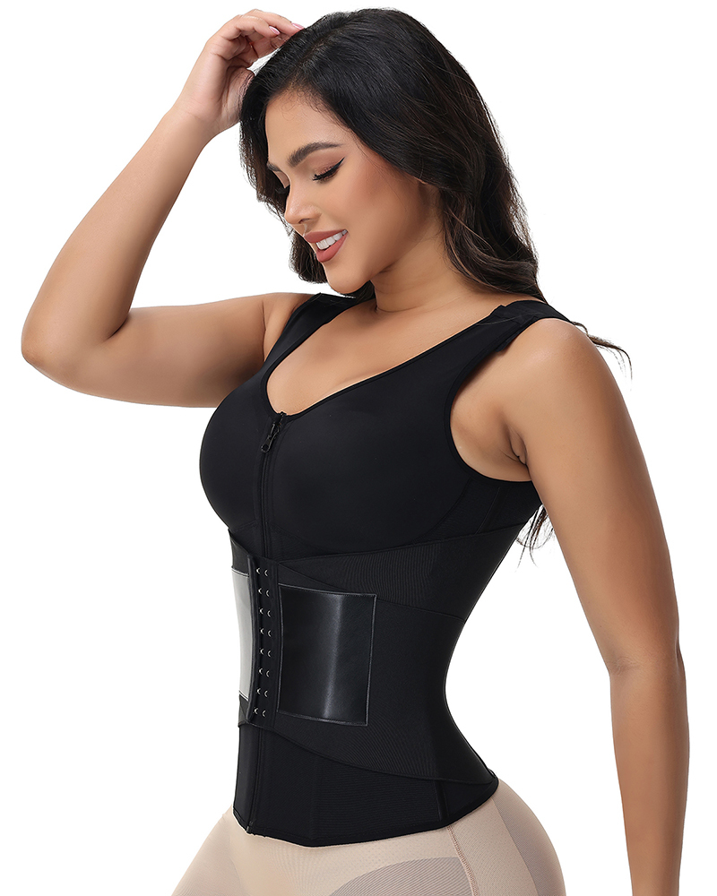 Hourglass Tummy Control Body Shaper Workout Corset Shapewear in Built Bra