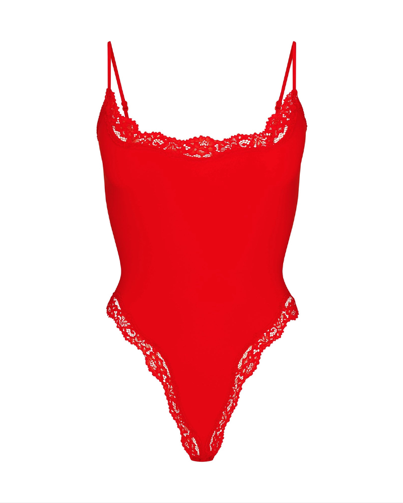 Sexy Halter-Neck Lace Bodysuit-Curvy-Faja