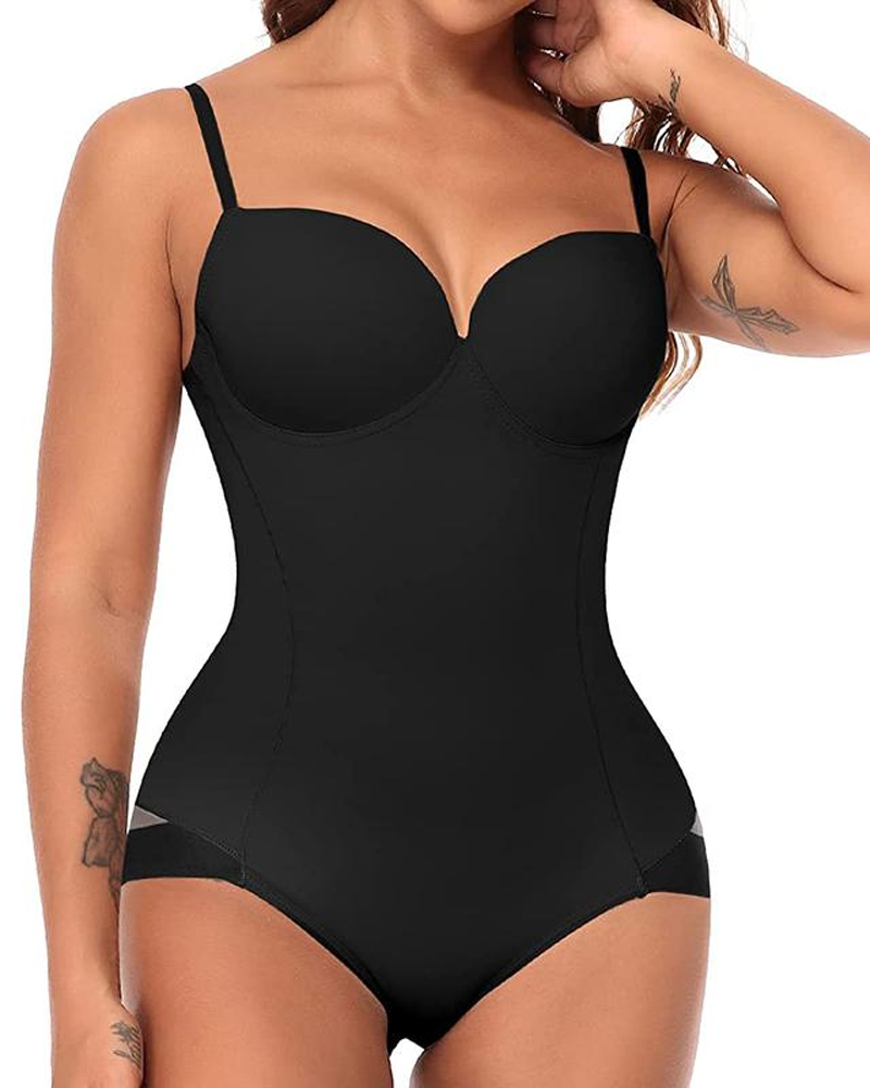 Tummy Control And Butt-Lifting Shapewear Bodysuit With Built-In Bra