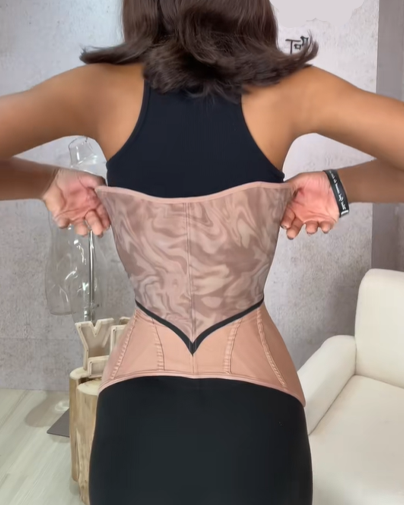 21-Steel-Ribbed Tummy Control And Shaping Waist Belt-Curvy-Faja