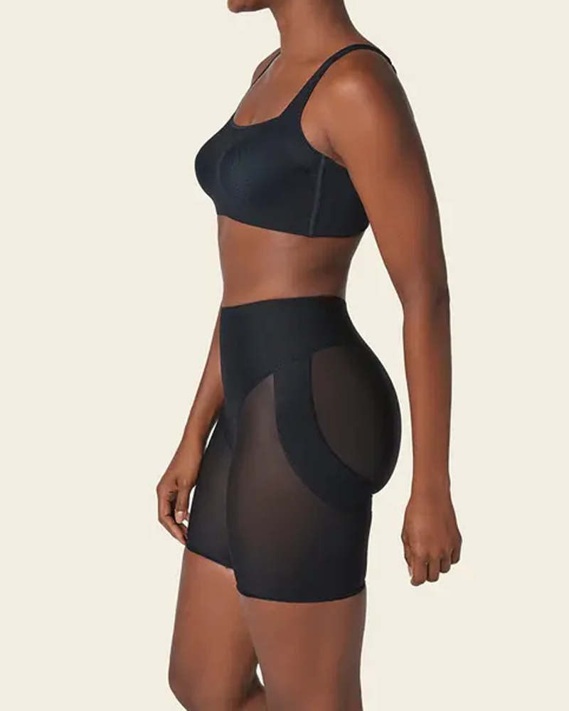 High Waist Mesh Butt Lifter Compression Shaper Shorts（Pre-Sale）
