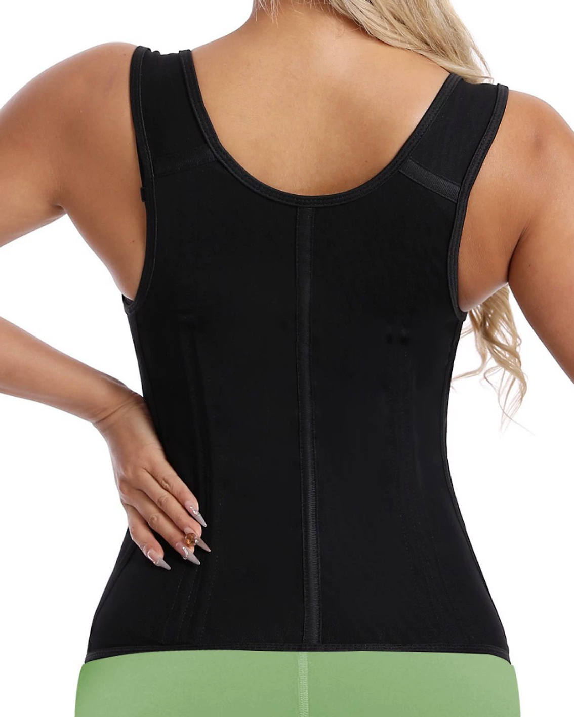 Mesh Steel Boned Sweat-Proofing Waist Shaping Corset-Curvy-Faja