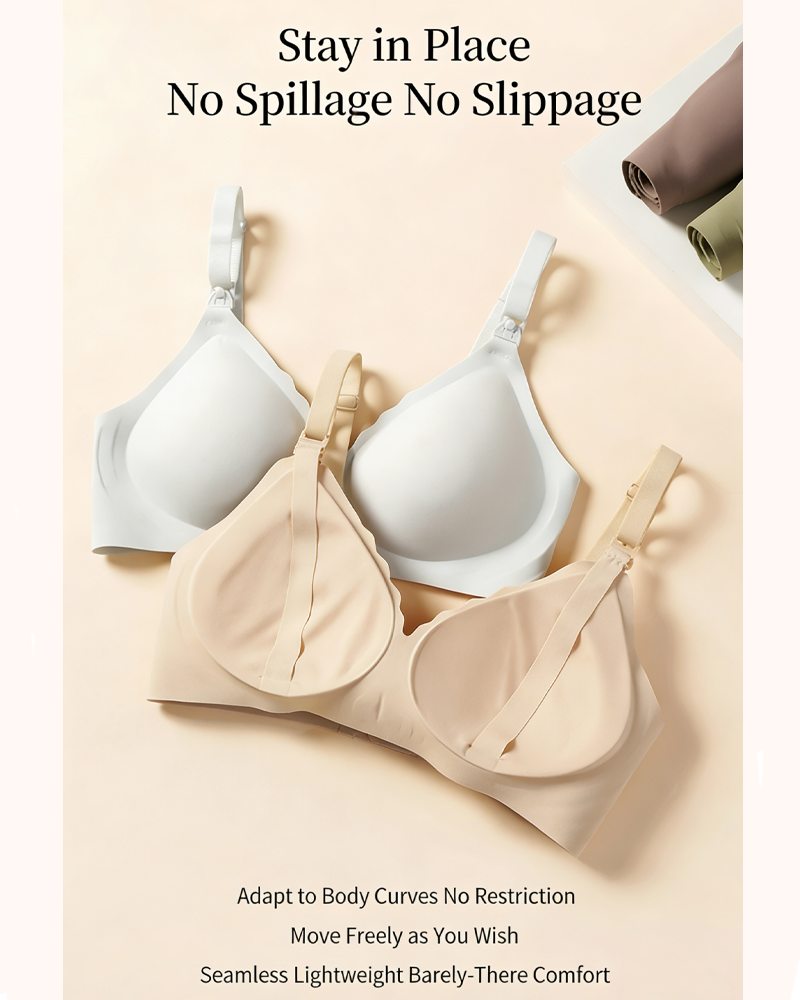 Jelly Support Comfort Seamless Wire-Free Maternity Nursing Bra