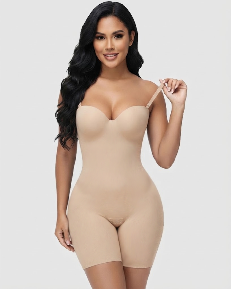 Soft Cup Tummy Control Shapewear Bodysuit – Sculpting & Seamless Full-Body Shaper