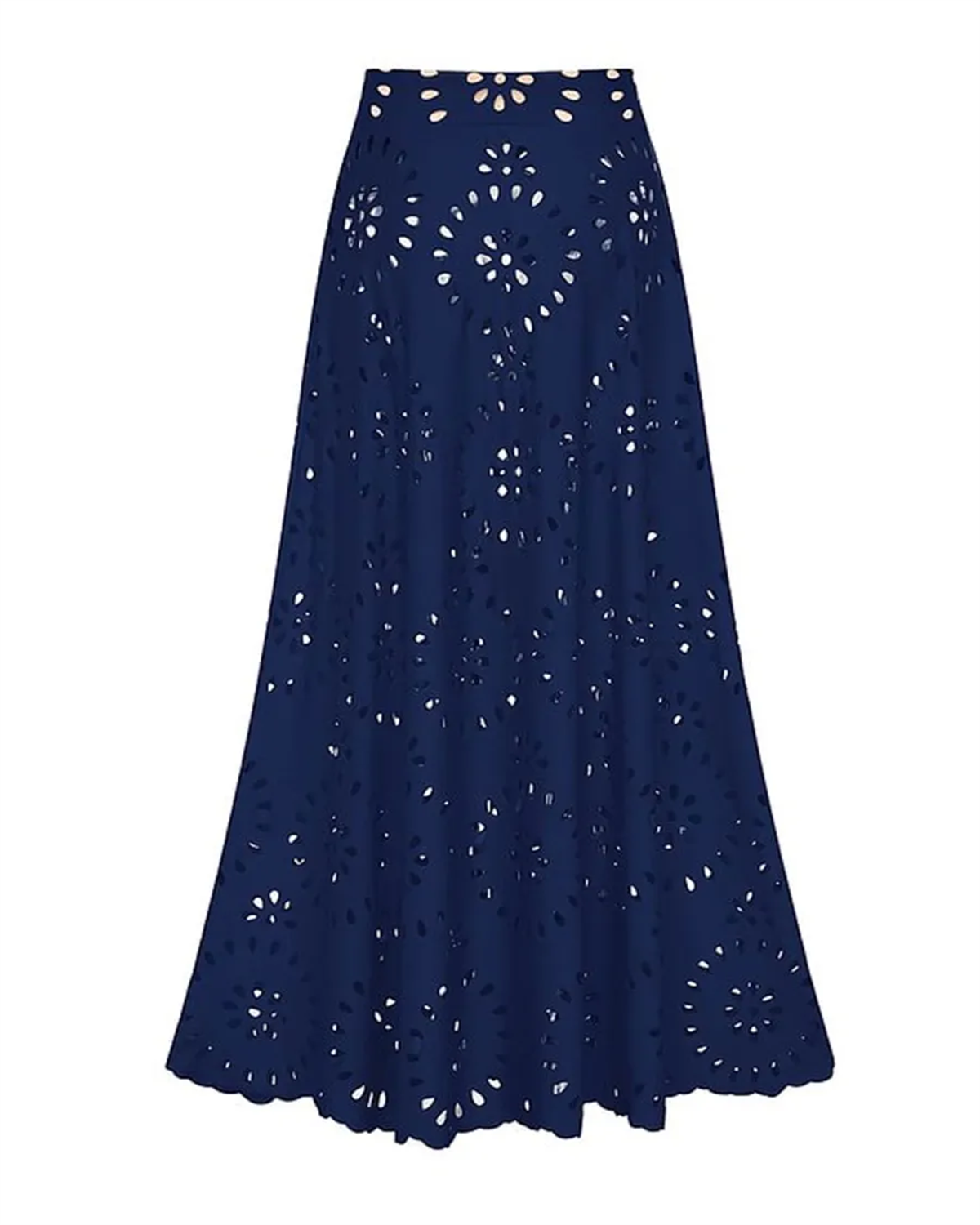 Flower Hollow One Piece Swimsuit and Skirt-Curvy-Faja