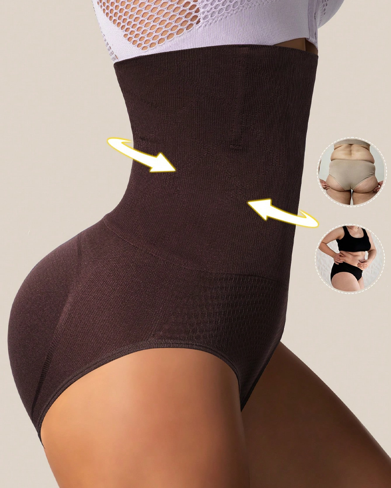 Seamless Tummy-Control High-Waisted Body-Shaping Pants-Curvy-Faja