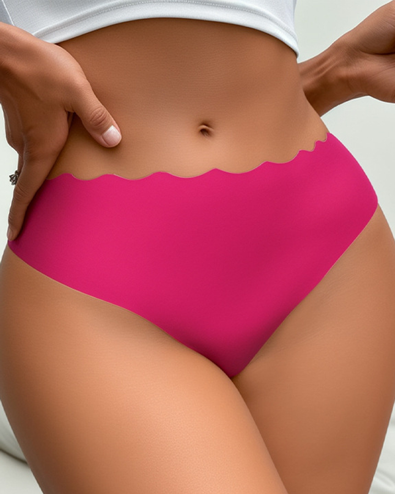 Women's Seamless Hollow-Out Wave Knickers Underwear