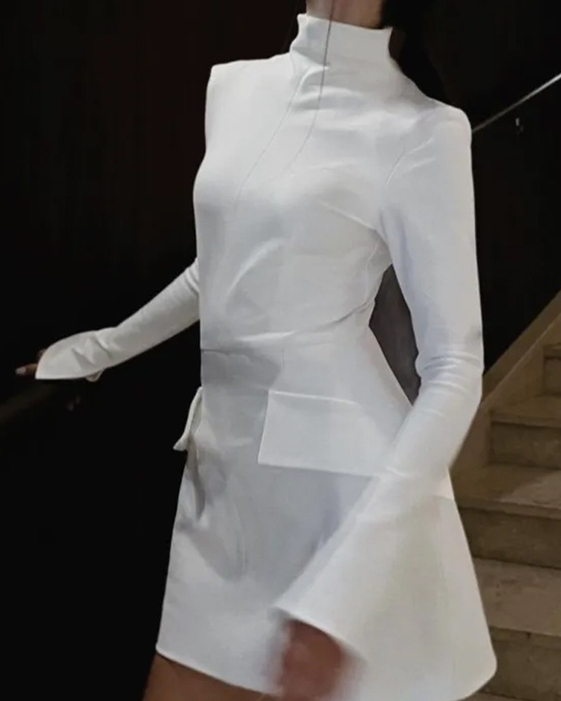 Elegant Long-Sleeved Dress