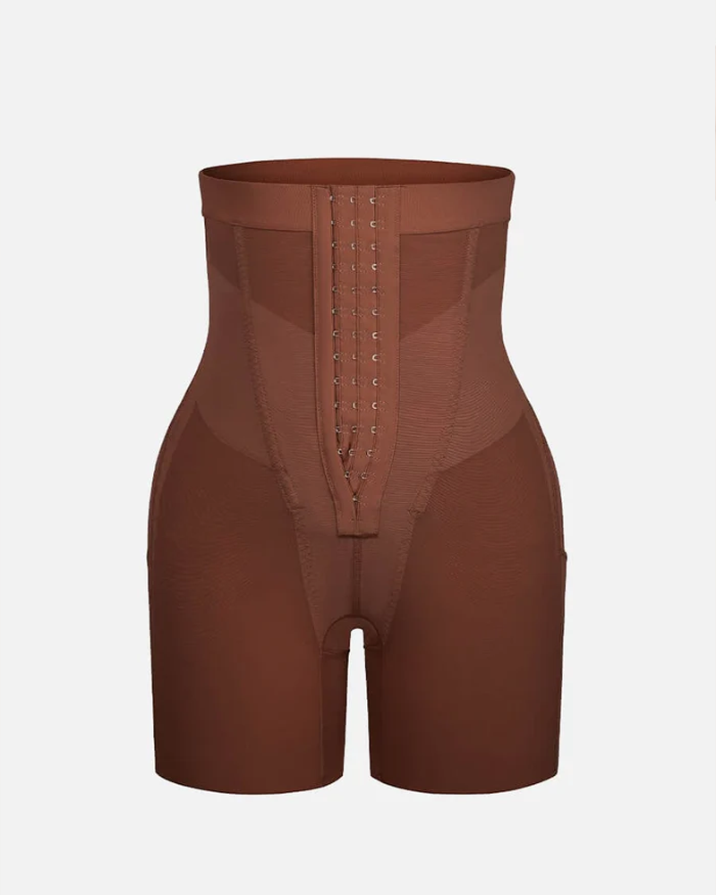 Breathable Mesh High-Waisted Shaping Shorts With Tummy Control And Hip Lift (Pre-Sale)