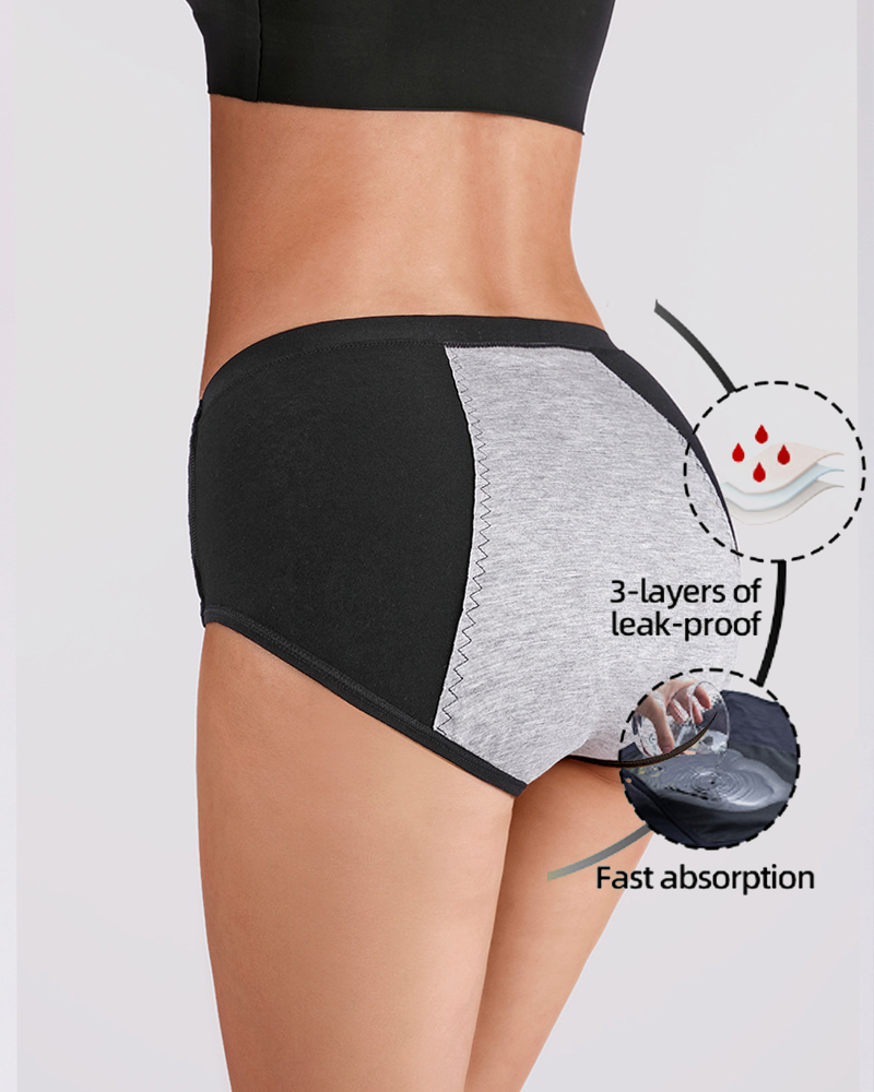High Waisted Leak Proof Breathable Womens Underwear