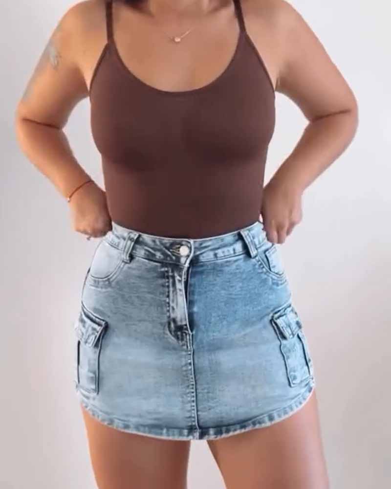 Triangle Buckle Bodysuit