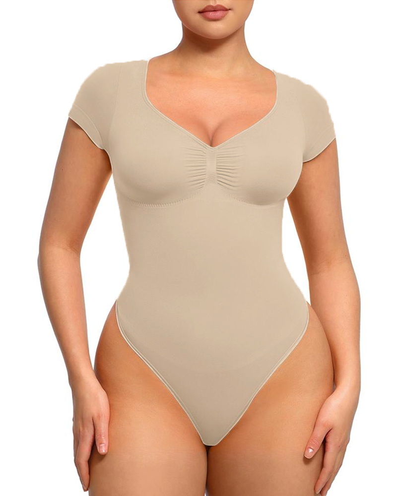 Seamless Body Shaping Bodysuit For Lifting Buttocks-Curvy-Faja