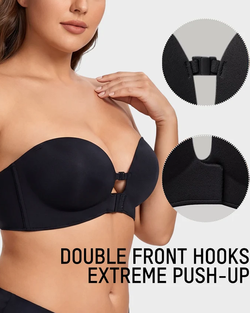 Detachable Straps Front Closure Anti-Slip Lift Support Bra