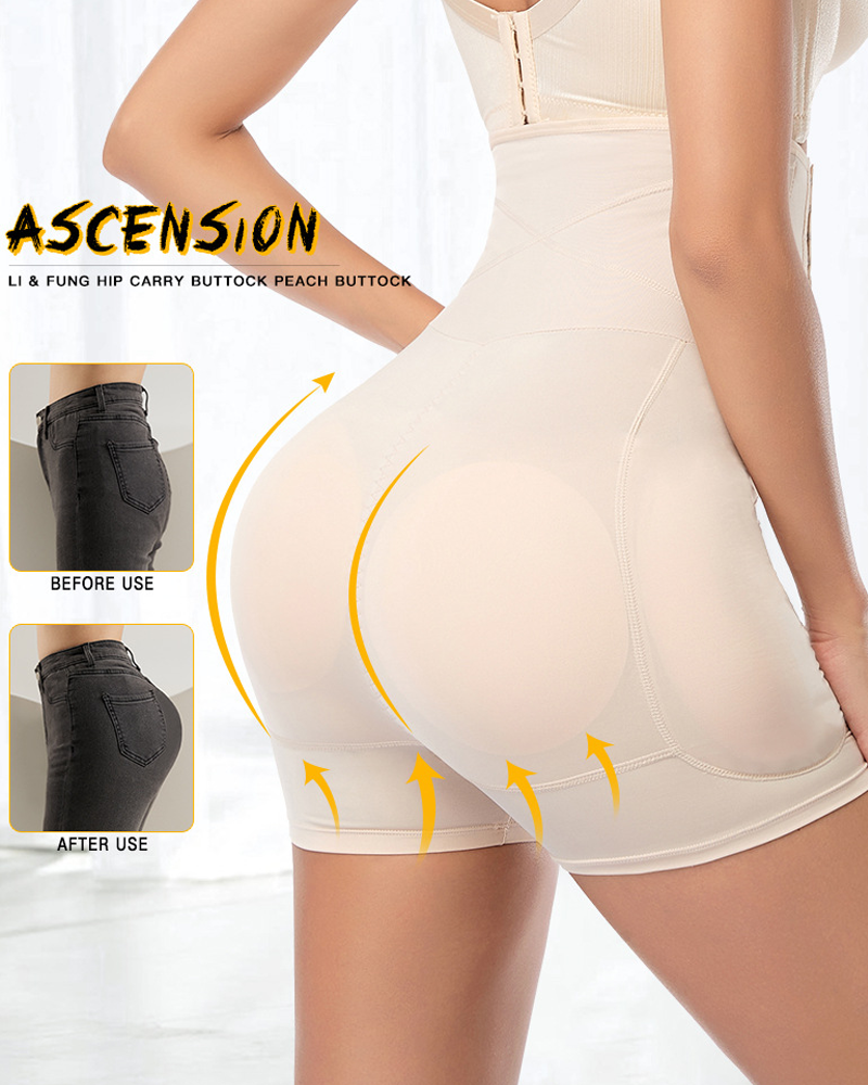 Buttock-Enhancing Hip-Lengthening Padded Waist-Slimming And Tummy-Cinching Shaping Pants
