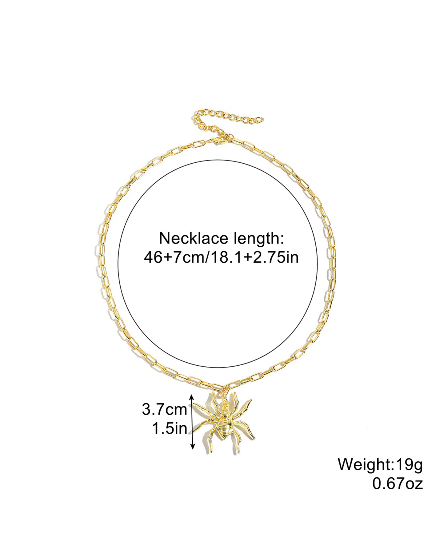 Halloween goth necklace