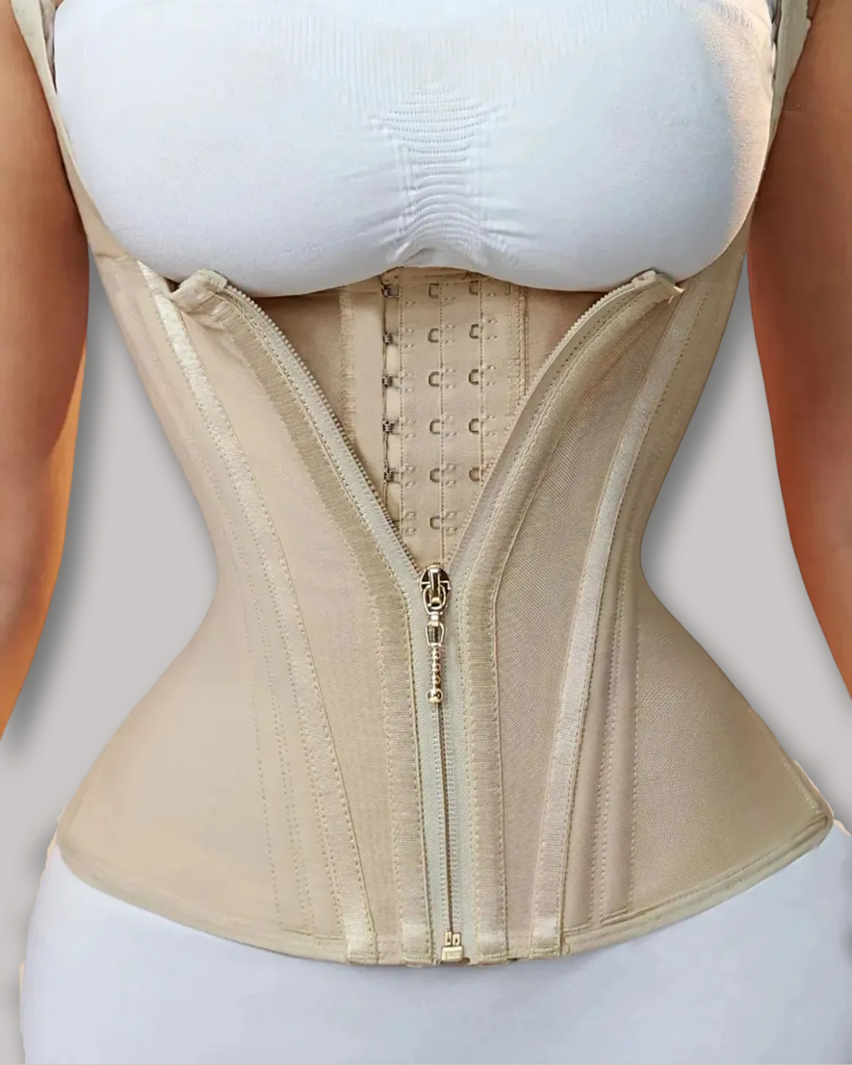 Waist Trainer for Women Corset Vest Body Shaper Cincher Trimmer Tank Top Sport Girdle with Steel Bones-Curvy-Faja