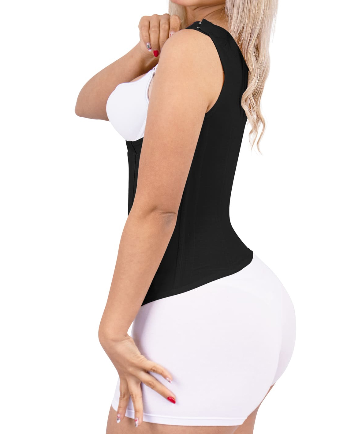 Mesh Steel Boned Sweat-Proofing Waist Shaping Corset-Curvy-Faja